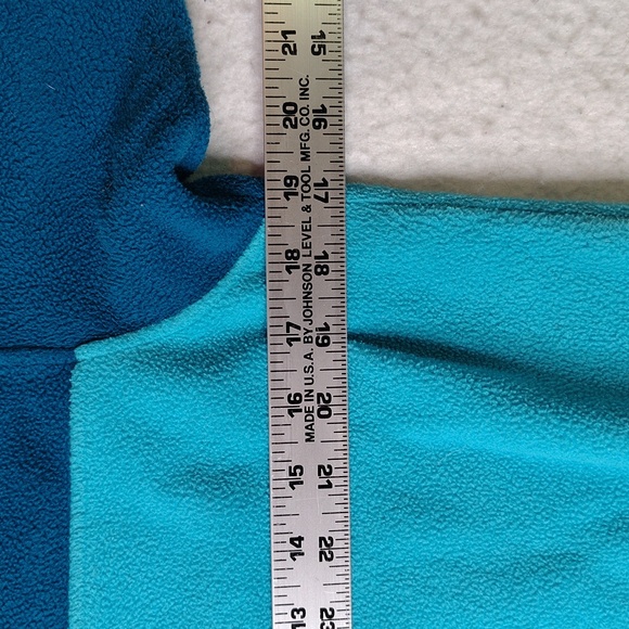 Patagonia Synchilla Fleece Sweater Jacket Womens Medium Teal Full Zip Retro - Picture 8 of 10
